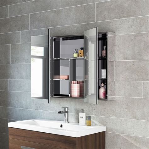 liberty stainless steel tall mirror cabinet|tall mirrored toilet cabinet.